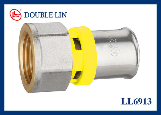 女性直結ブラスプレスフィッティング 16mm - 20mm ガスのために