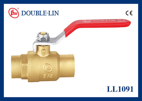 C/C インチ 1 4 青銅のボールバルブ フラットレバーハンドル