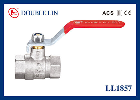 フルフロー 女性 / 女性 1 2 青銅のボールバルブ フラットレバーハンドル