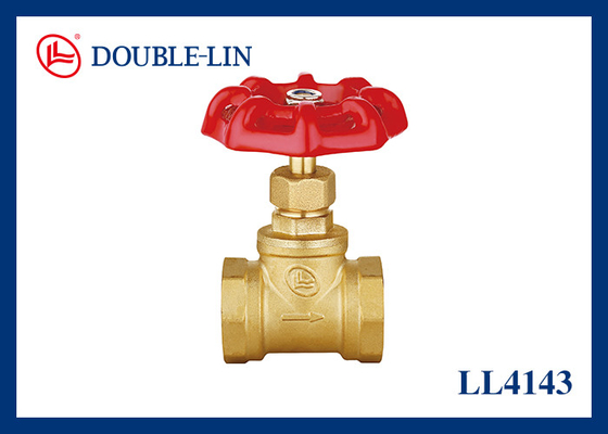 鋳鉄製ハンドル真鍮製ストップバルブ 1/2"-2" メス x メス 16バール 動作圧力 PTFE シール