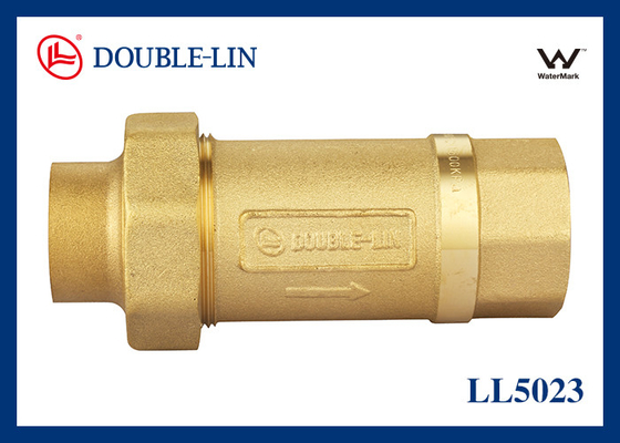 真鍮デュアルチェックバルブ 3/4"×3/4" DIN259 ねじ 16 bar 120℃