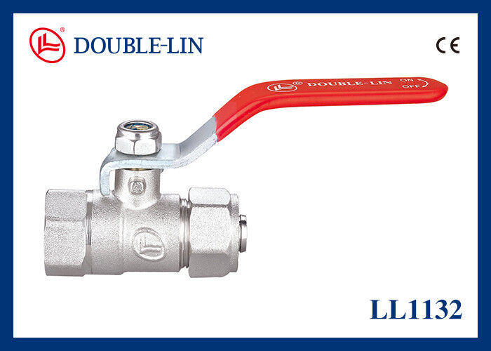 16 Bar 232 Psi フラットレバー ハンドル ダブル O リング 幹型ボールバルブ パイプ接続と高圧