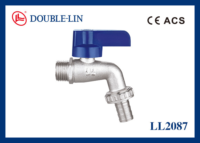ISO228スレッドABSフラットレバーハンドル 1/2"X 3/4"ブラスビブコック